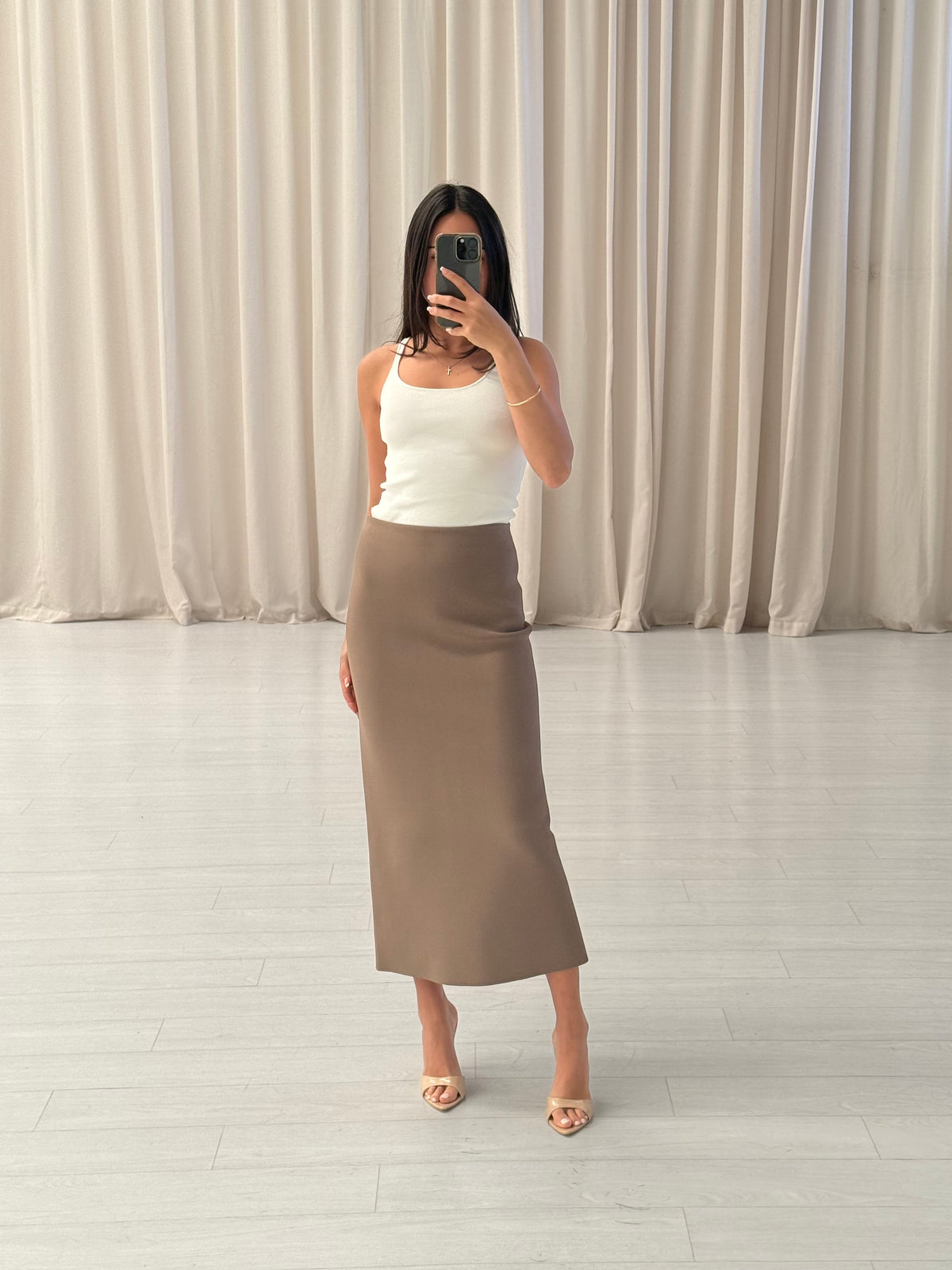 Scanlan Theodore - Crepe Knit Pencil Skirt
