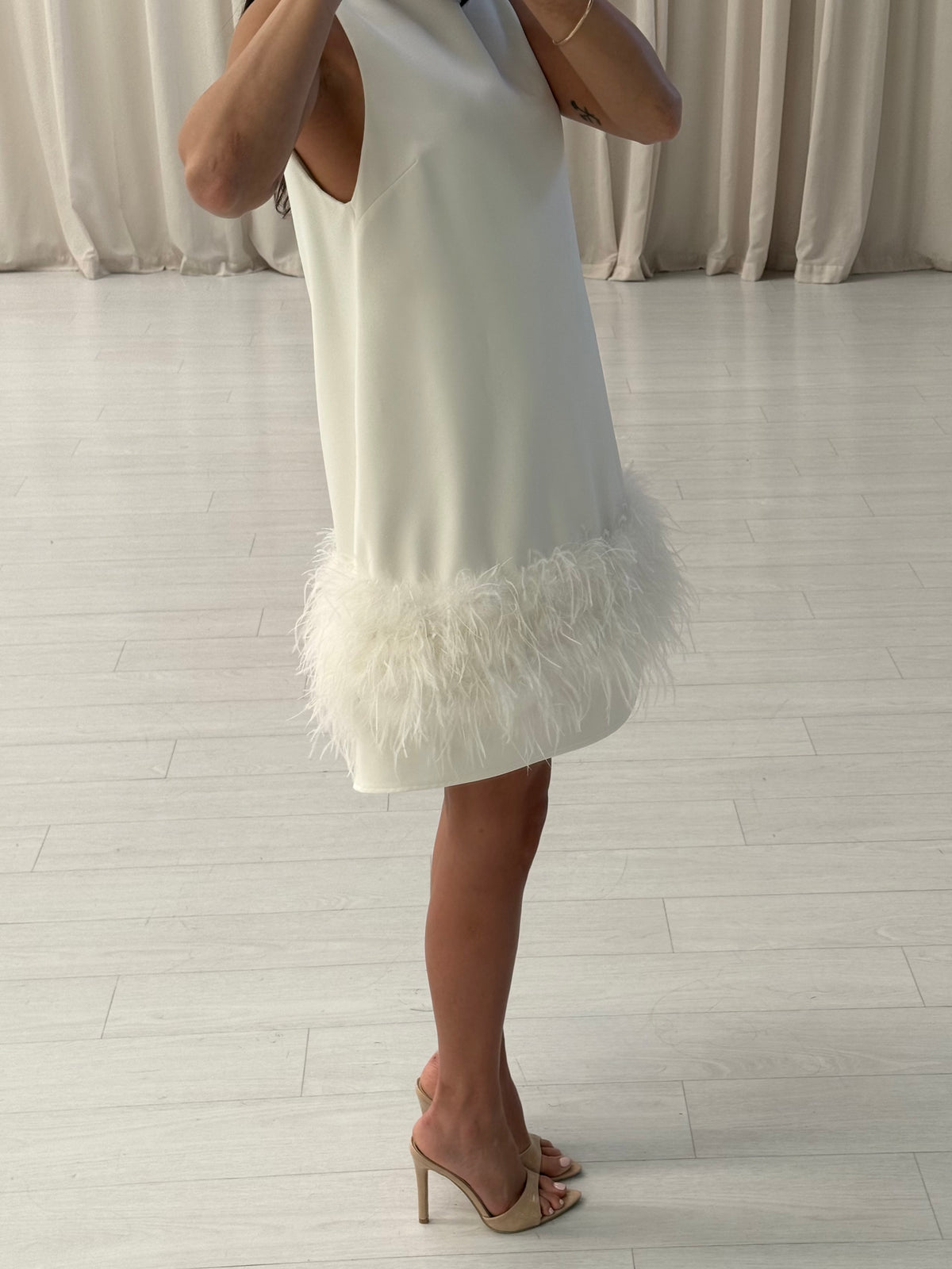 Rachel Gilbert - Link Feather Mini Dress