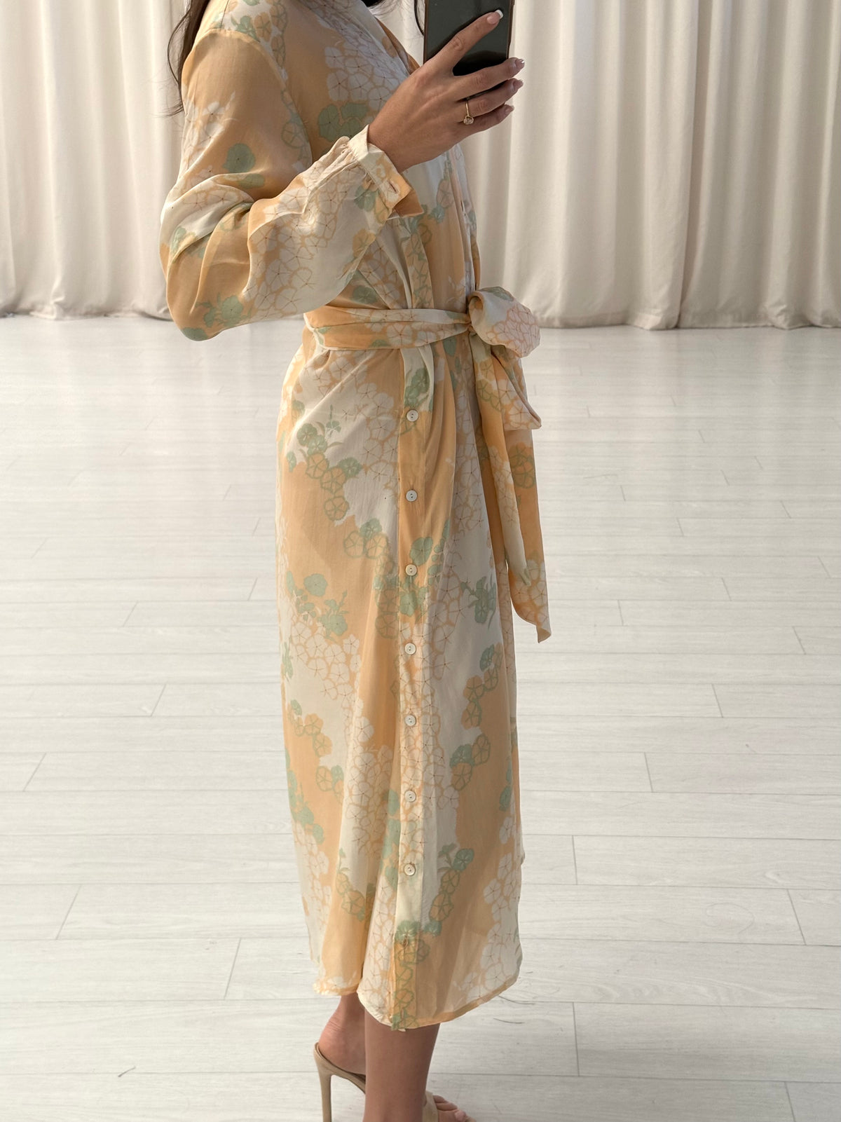 Flannel - Silk Button Dress