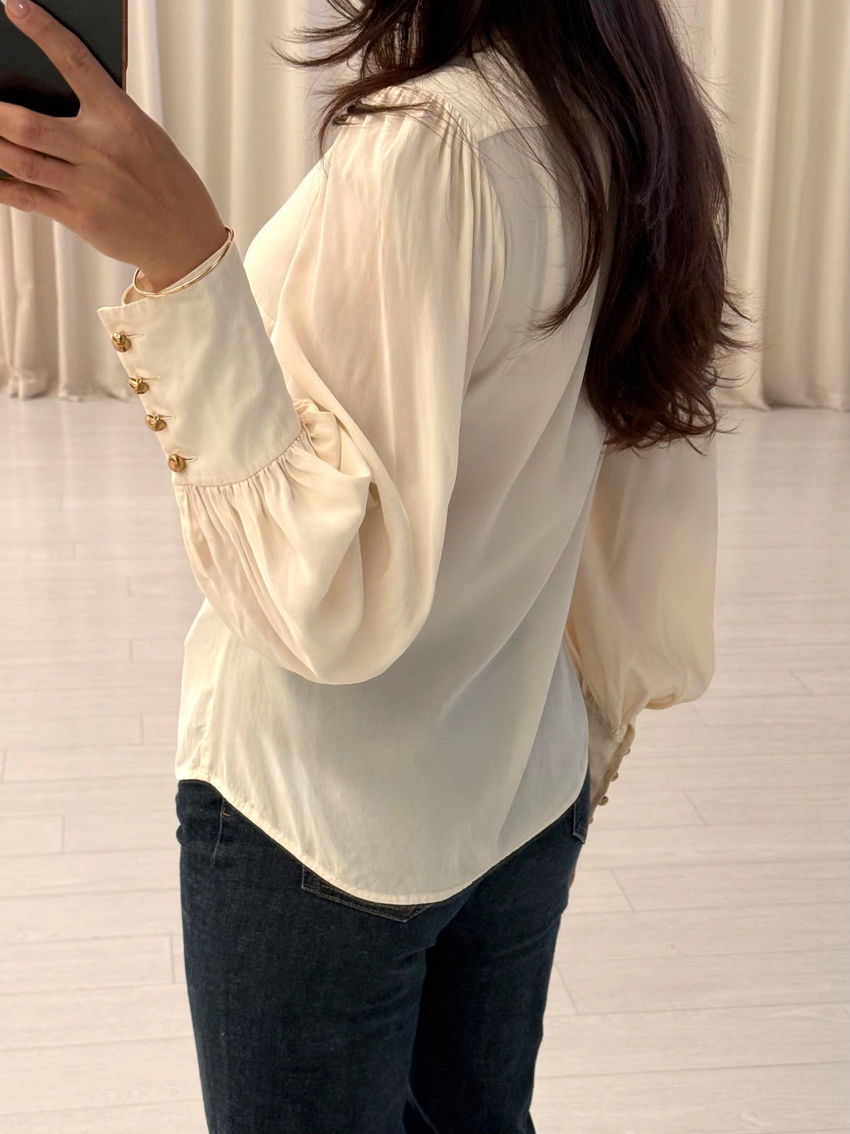 Gold Button Blouse