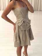 Linen Bow Dress