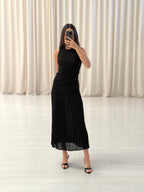 Pleated Knit Tank Top