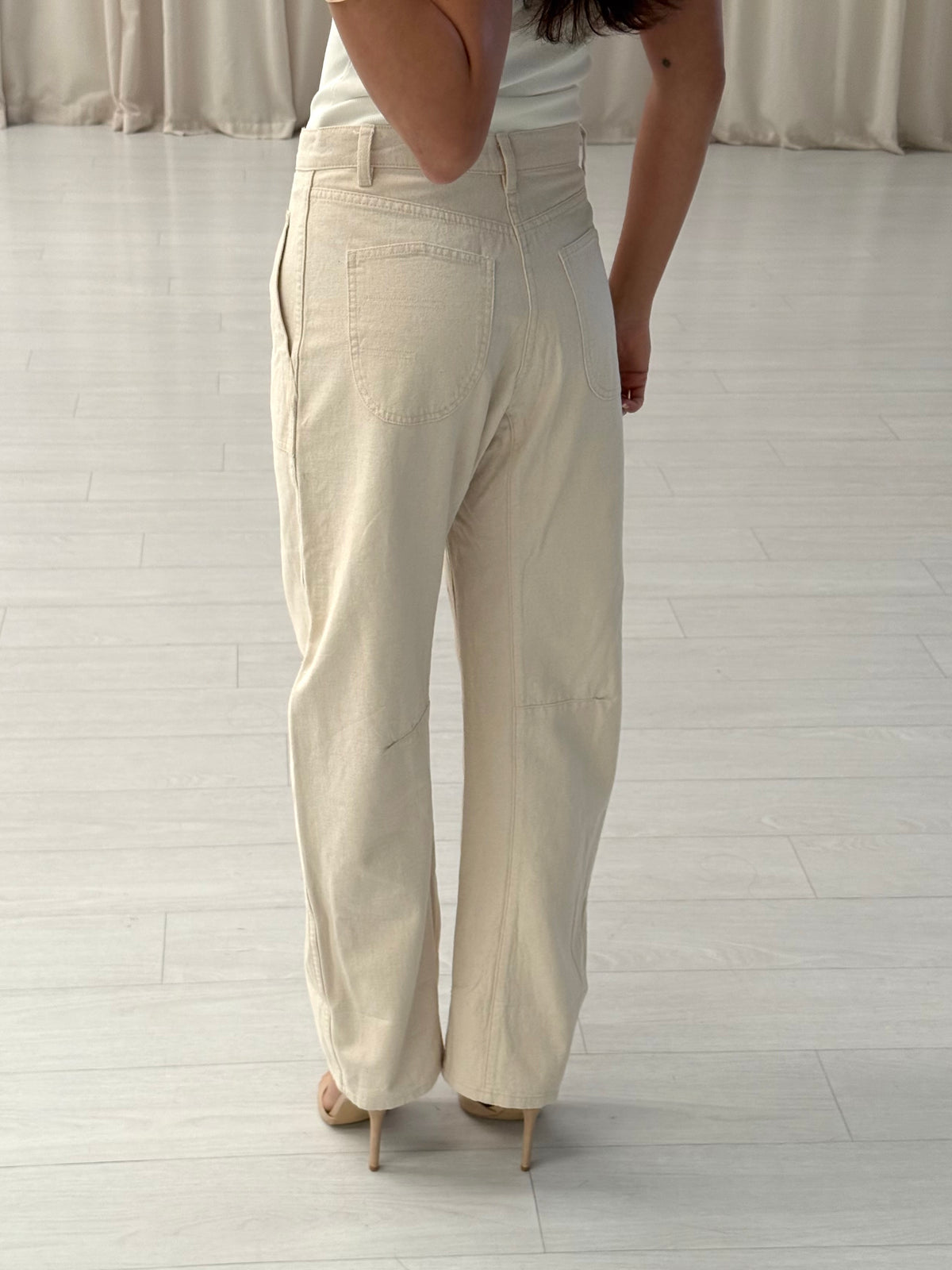 Flannel - Cotton Barrel Trousers