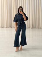 Bow Detail Puff Sleeve Blouse