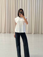 Scanlan Theodore - Mercerised Sleeveless T-Shirt