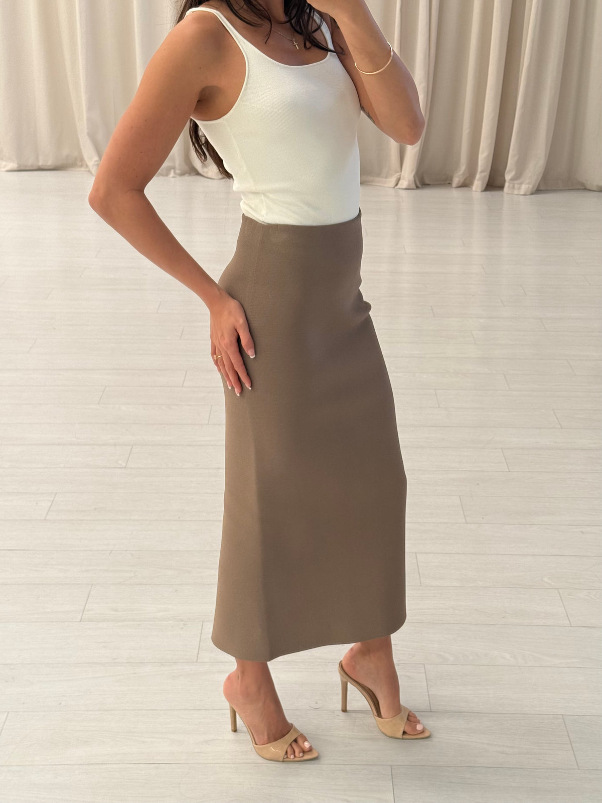 Scanlan Theodore - Crepe Knit Pencil Skirt