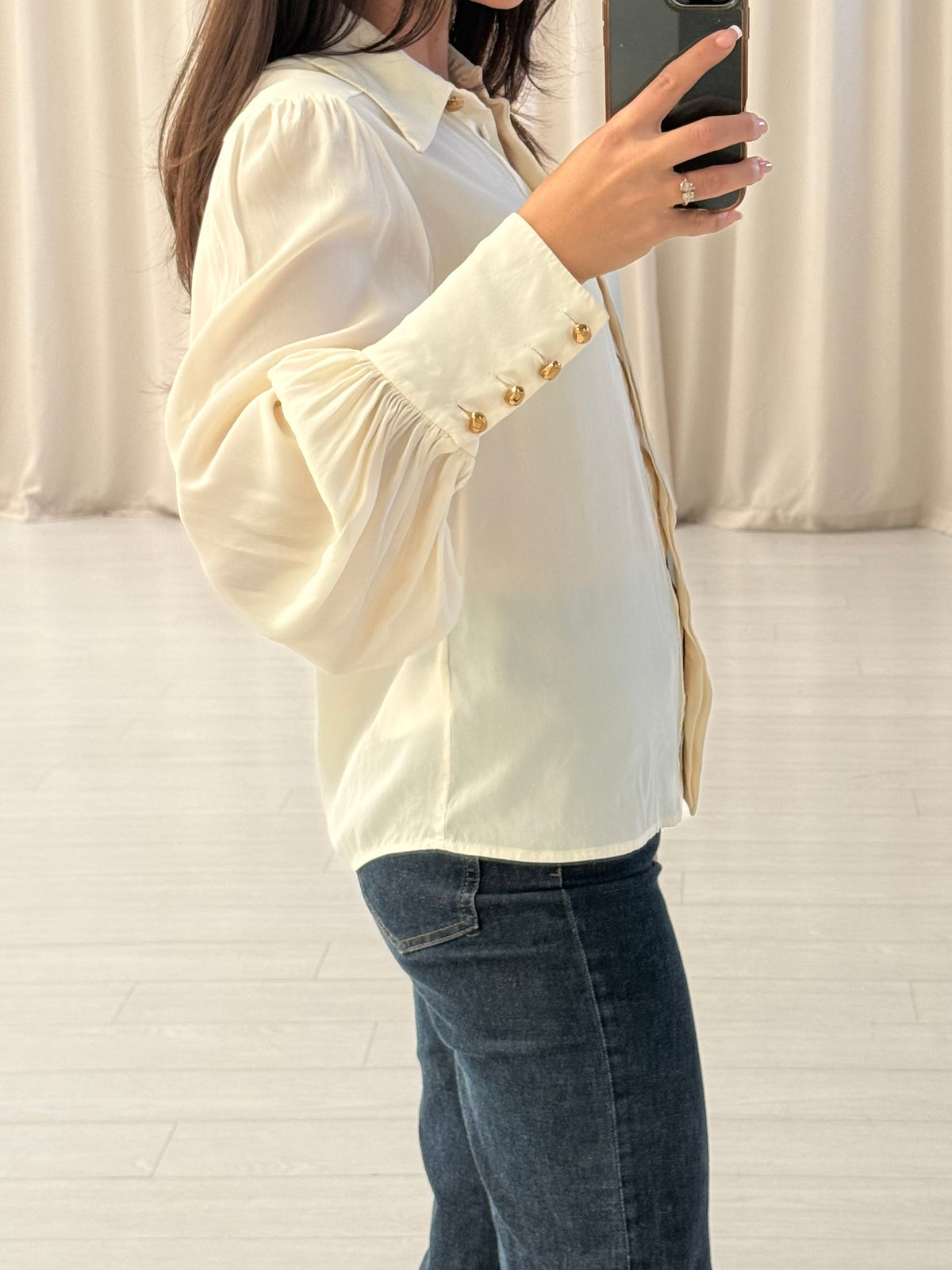 Gold Button Blouse