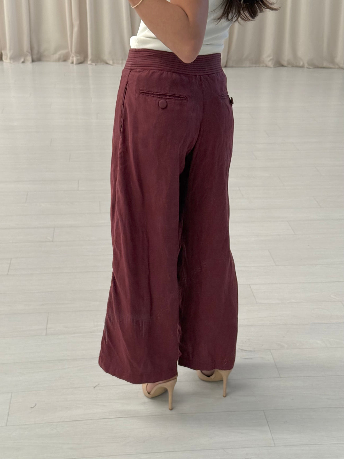 Flannel - Linen Button Trouser