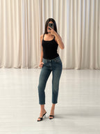 Straight Leg Cropped Jean