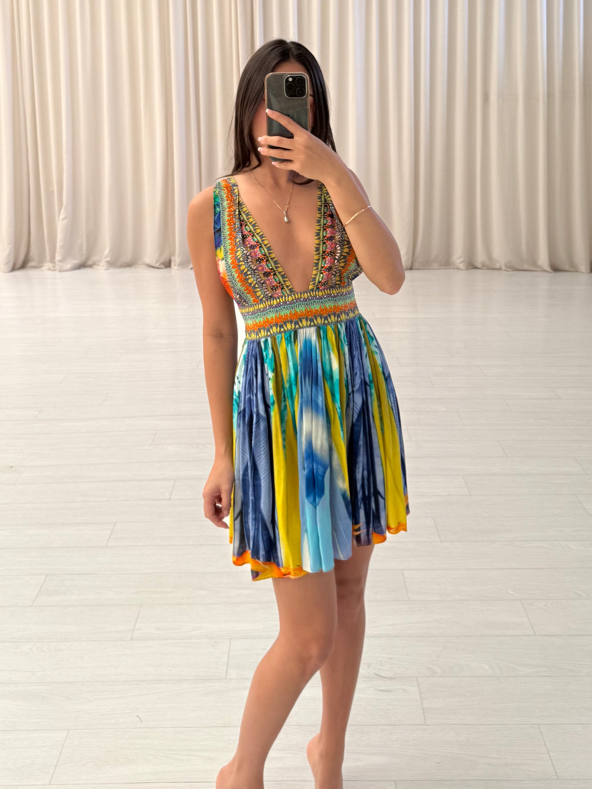 Tropicana Short V-Neck Dress
