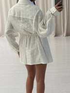Zimmermann - Crush Lace Linen Playsuit