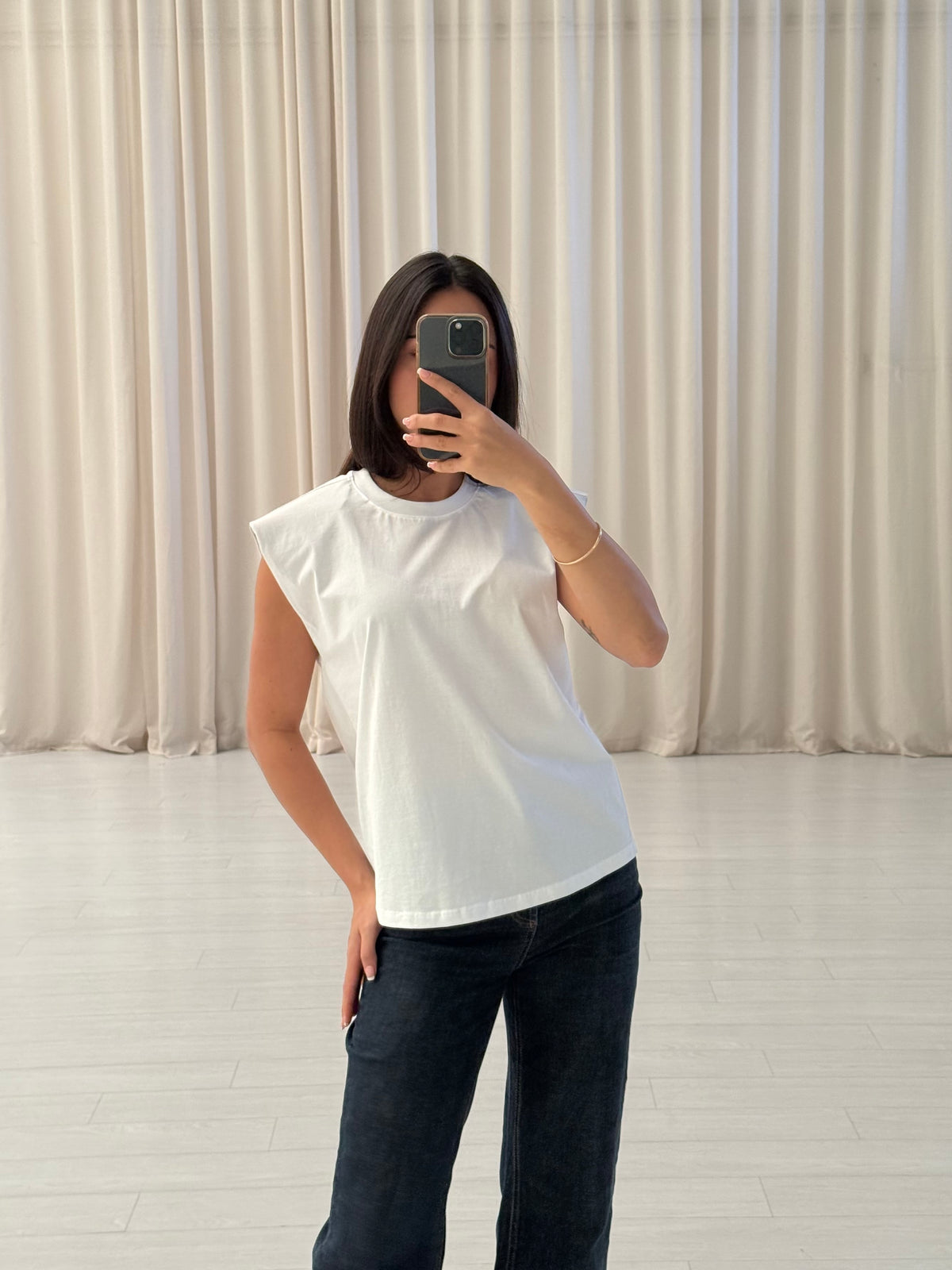 Scanlan Theodore - Mercerised Sleeveless T-Shirt