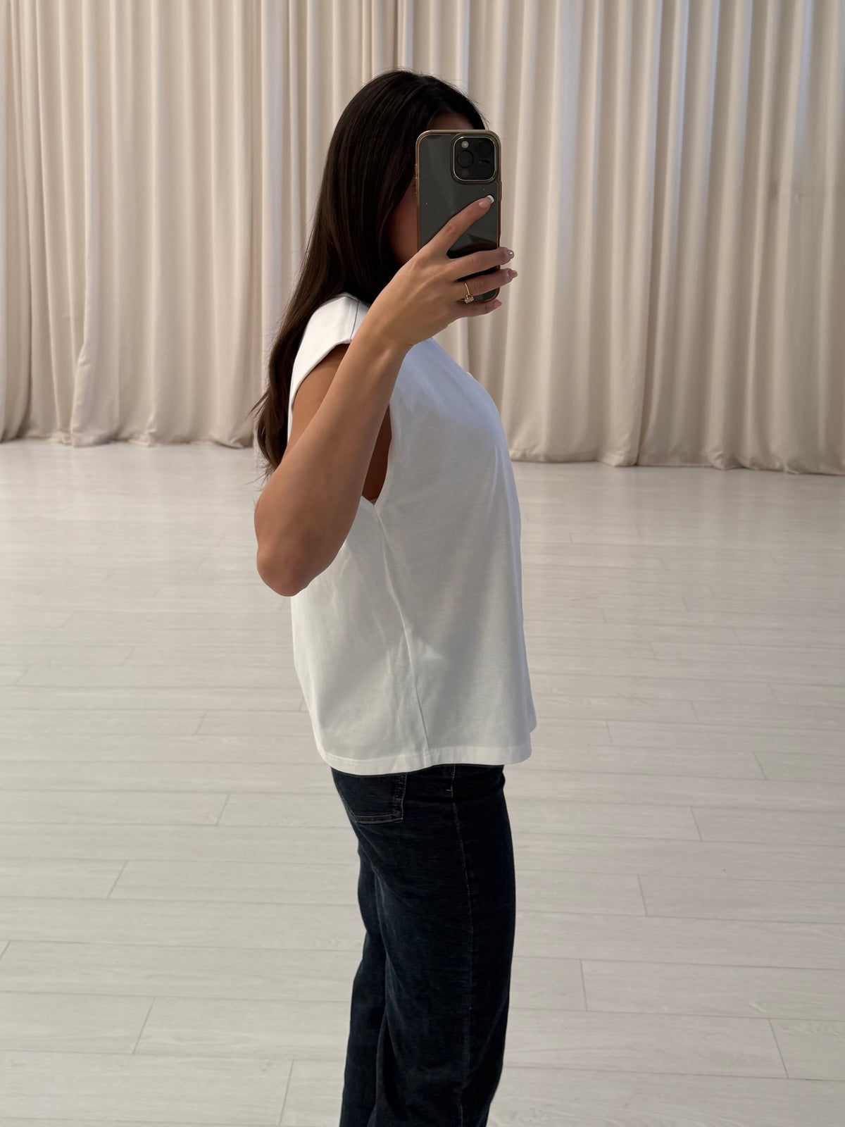 Scanlan Theodore - Mercerised Sleeveless T-Shirt