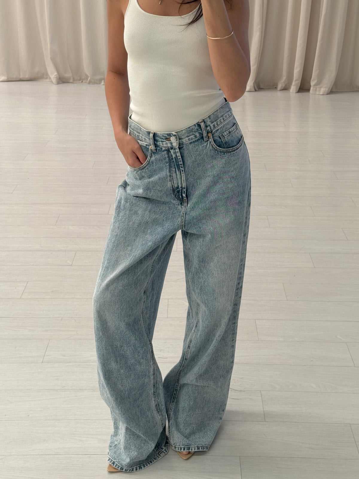 Scanlan Theodore - Denim Drape Leg Jean