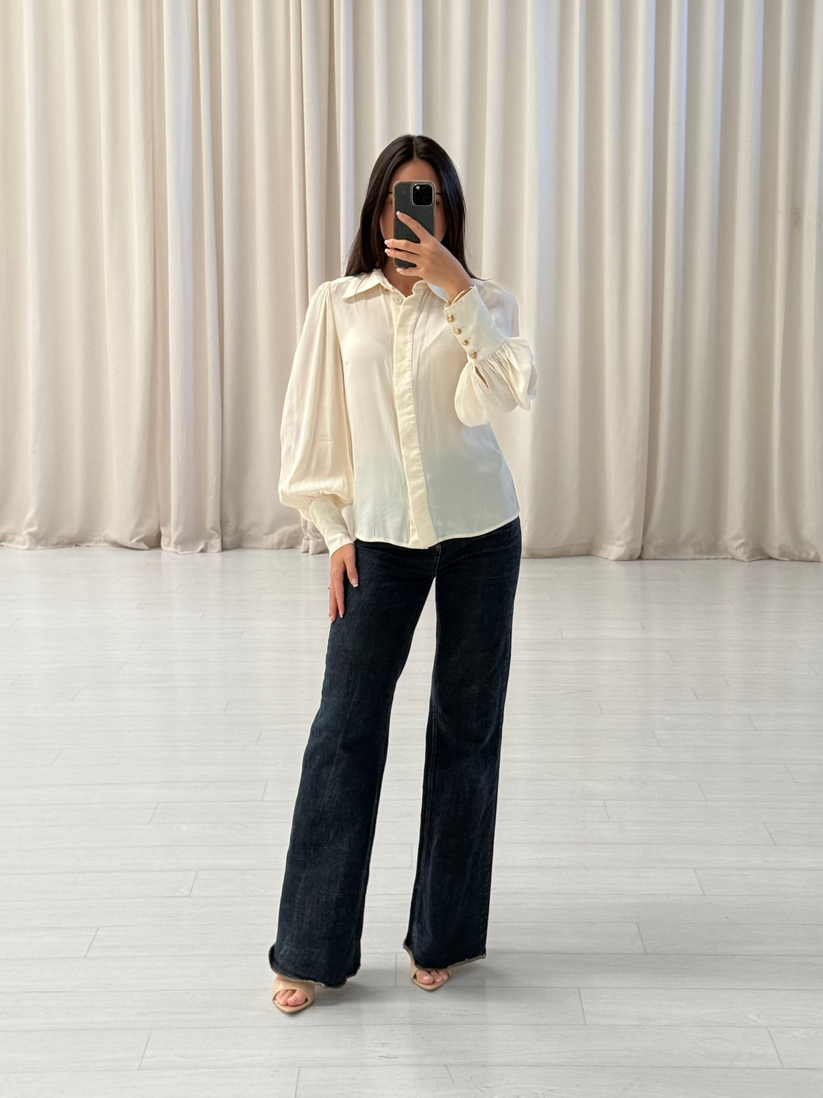 Gold Button Blouse