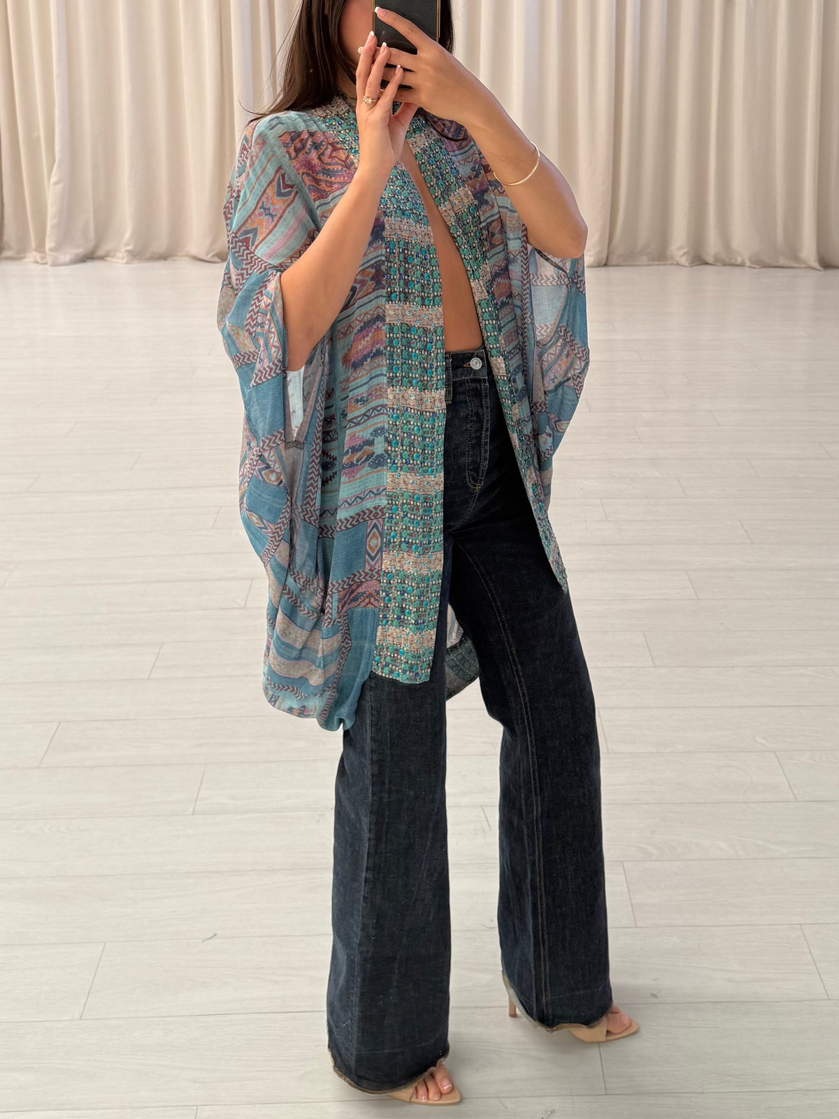 Open Front Cardi Cape