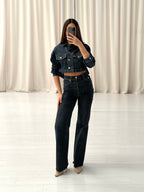Indigo Denim Cropped Jacket