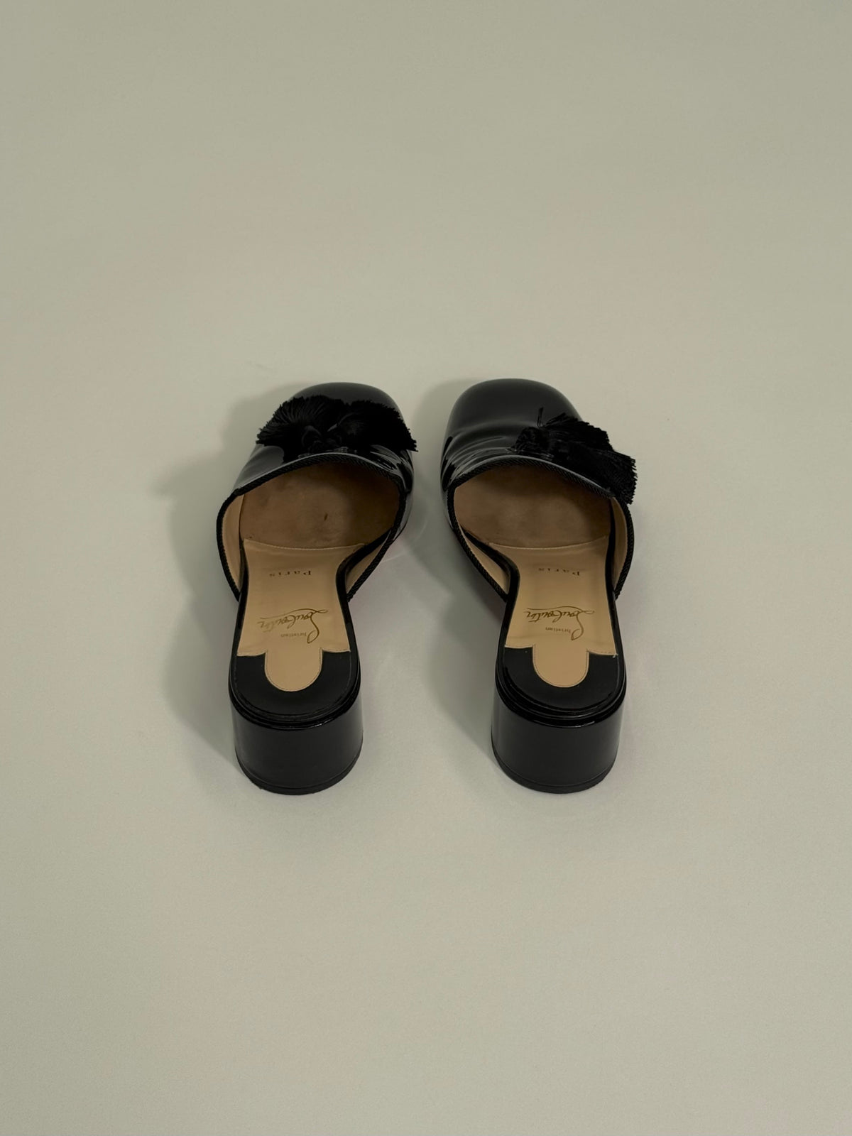 Christian Louboutin - Barry 35 Patent Leather Mules