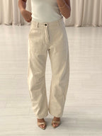 Flannel - Cotton Barrel Trousers