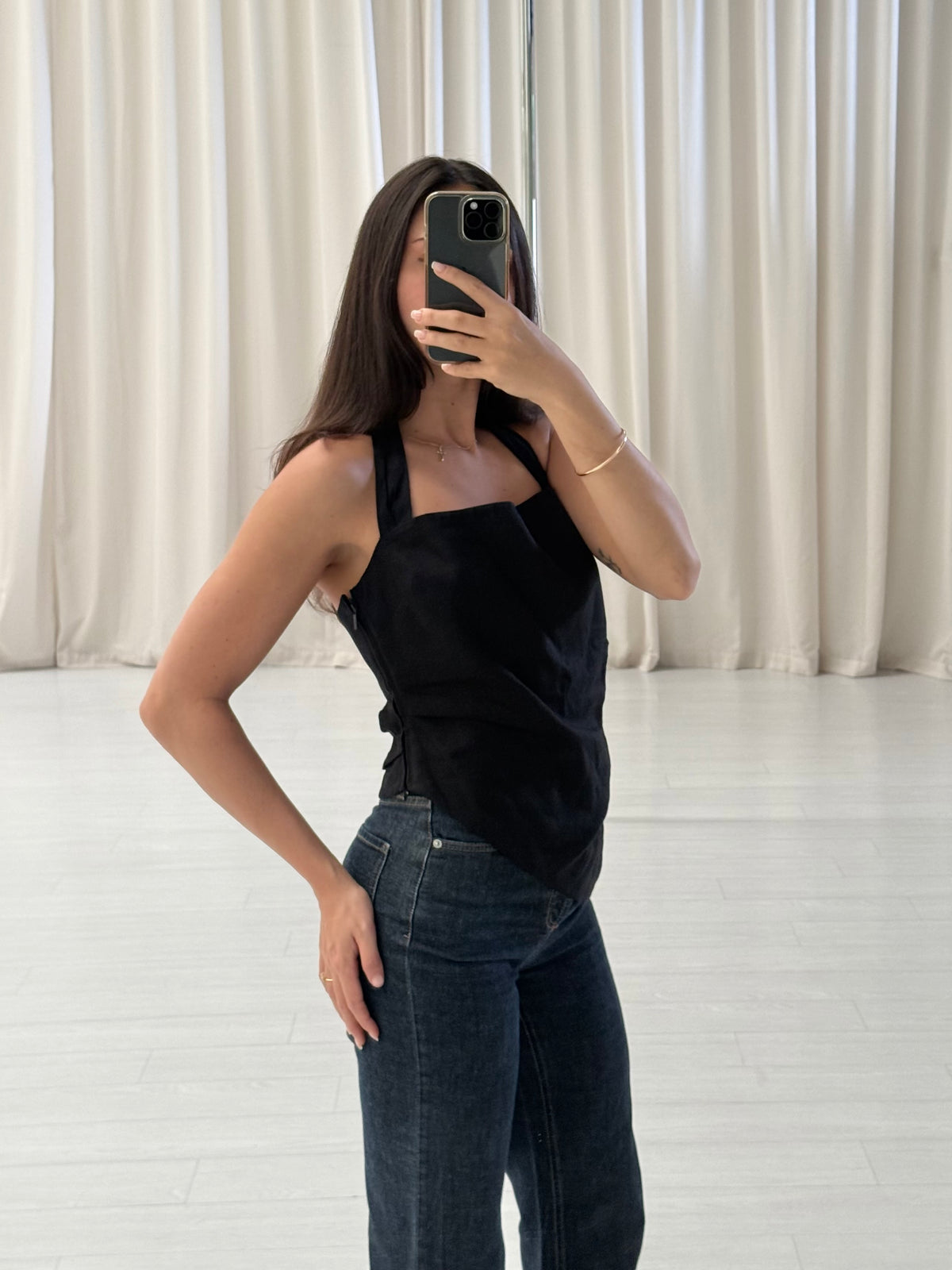 Dorian Linen Blend Top