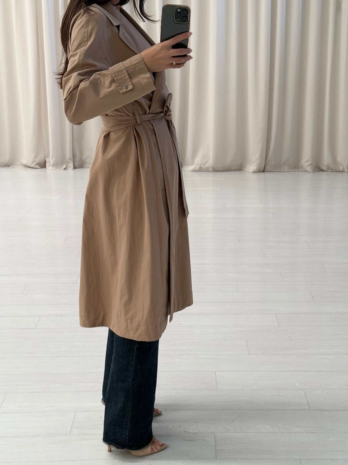 MaxMara - The Cube Cotton Midi Trench Coat