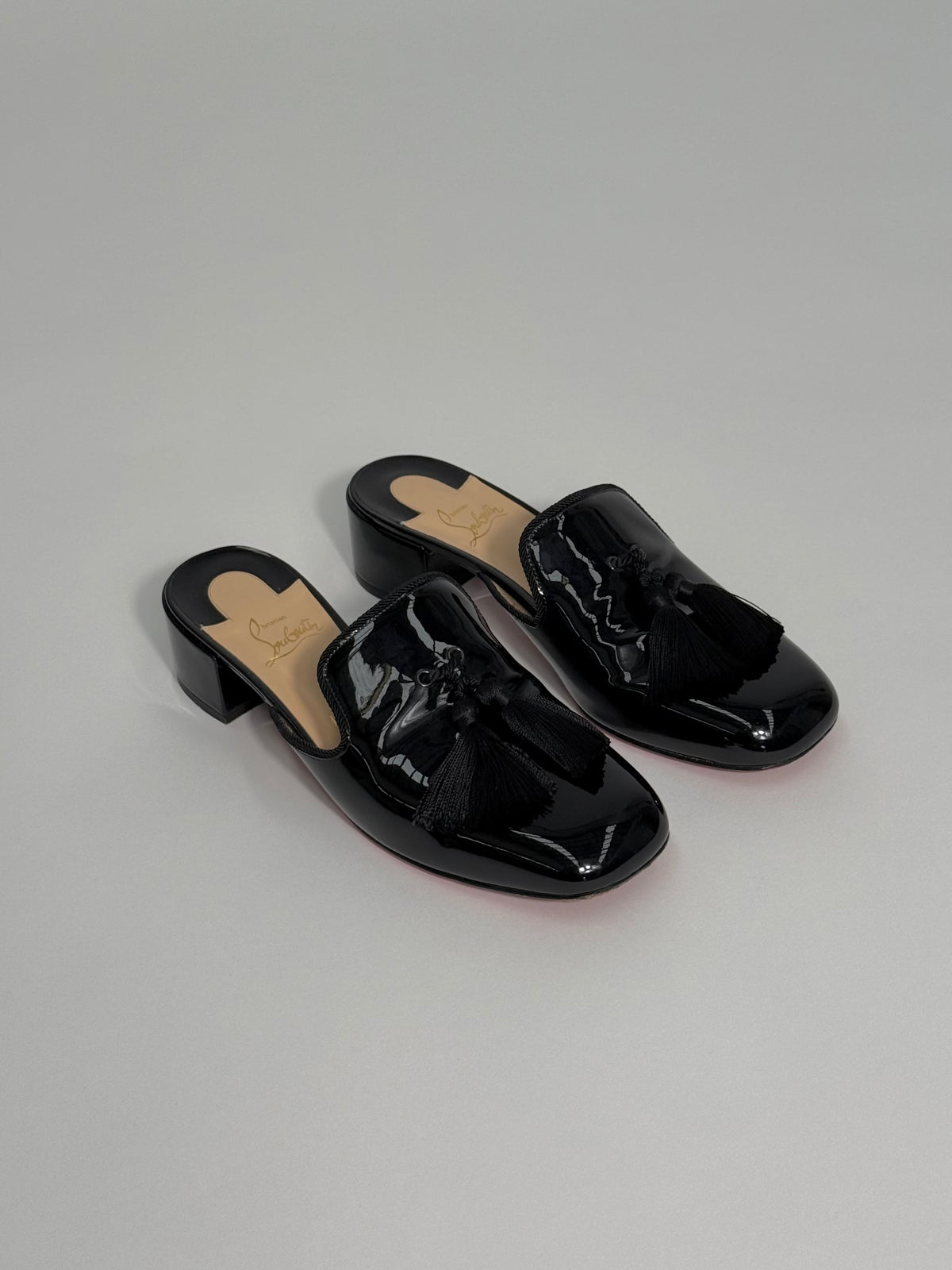Christian Louboutin - Barry 35 Patent Leather Mules
