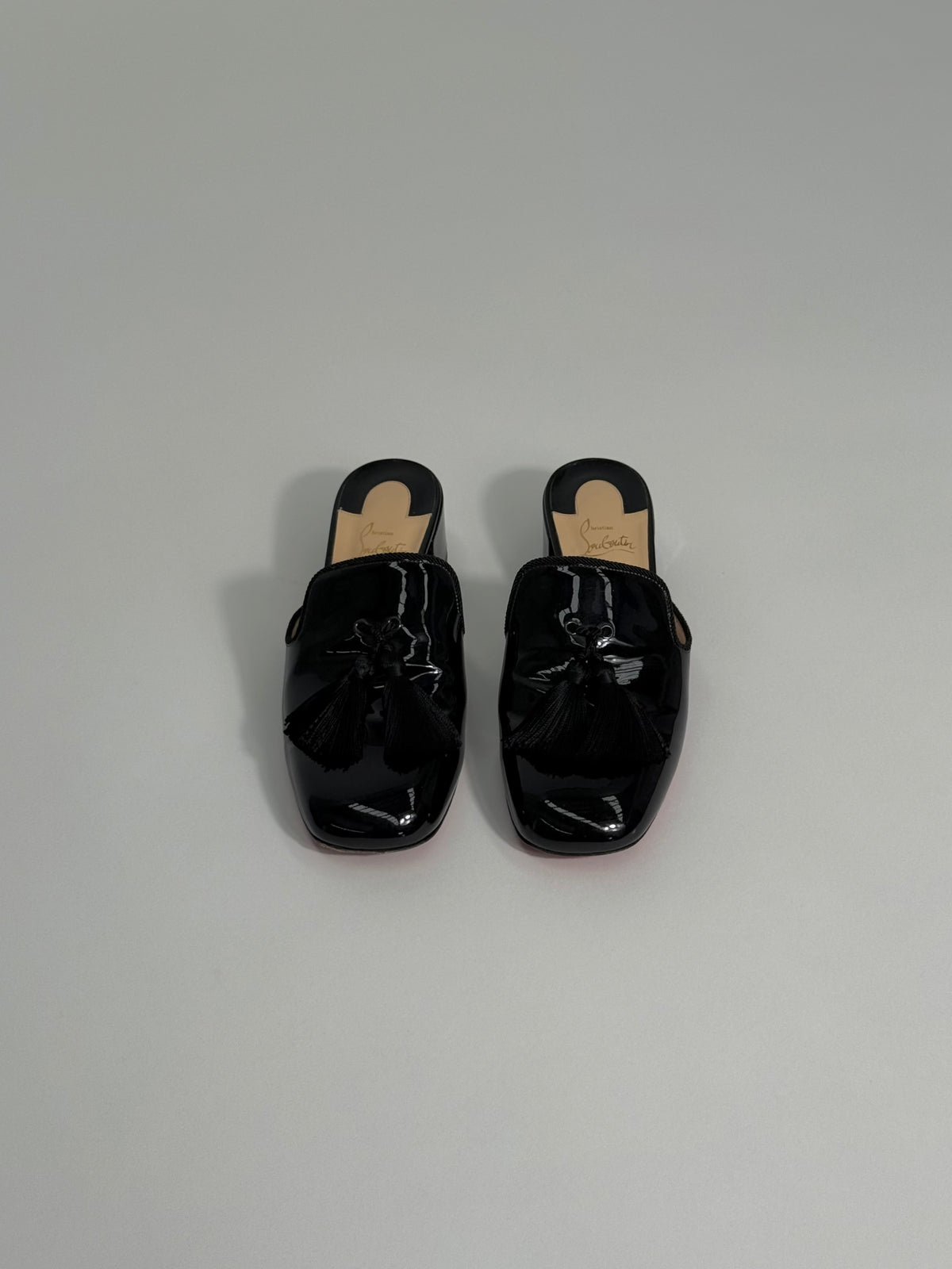 Christian Louboutin - Barry 35 Patent Leather Mules
