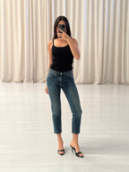 Straight Leg Cropped Jean
