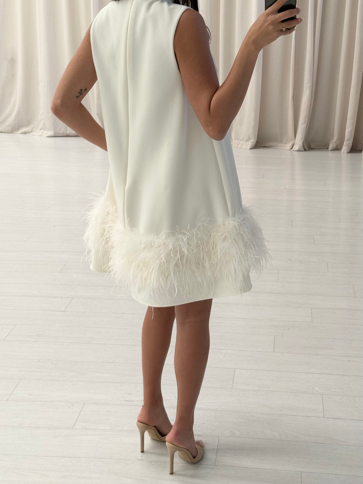 Rachel Gilbert - Link Feather Mini Dress