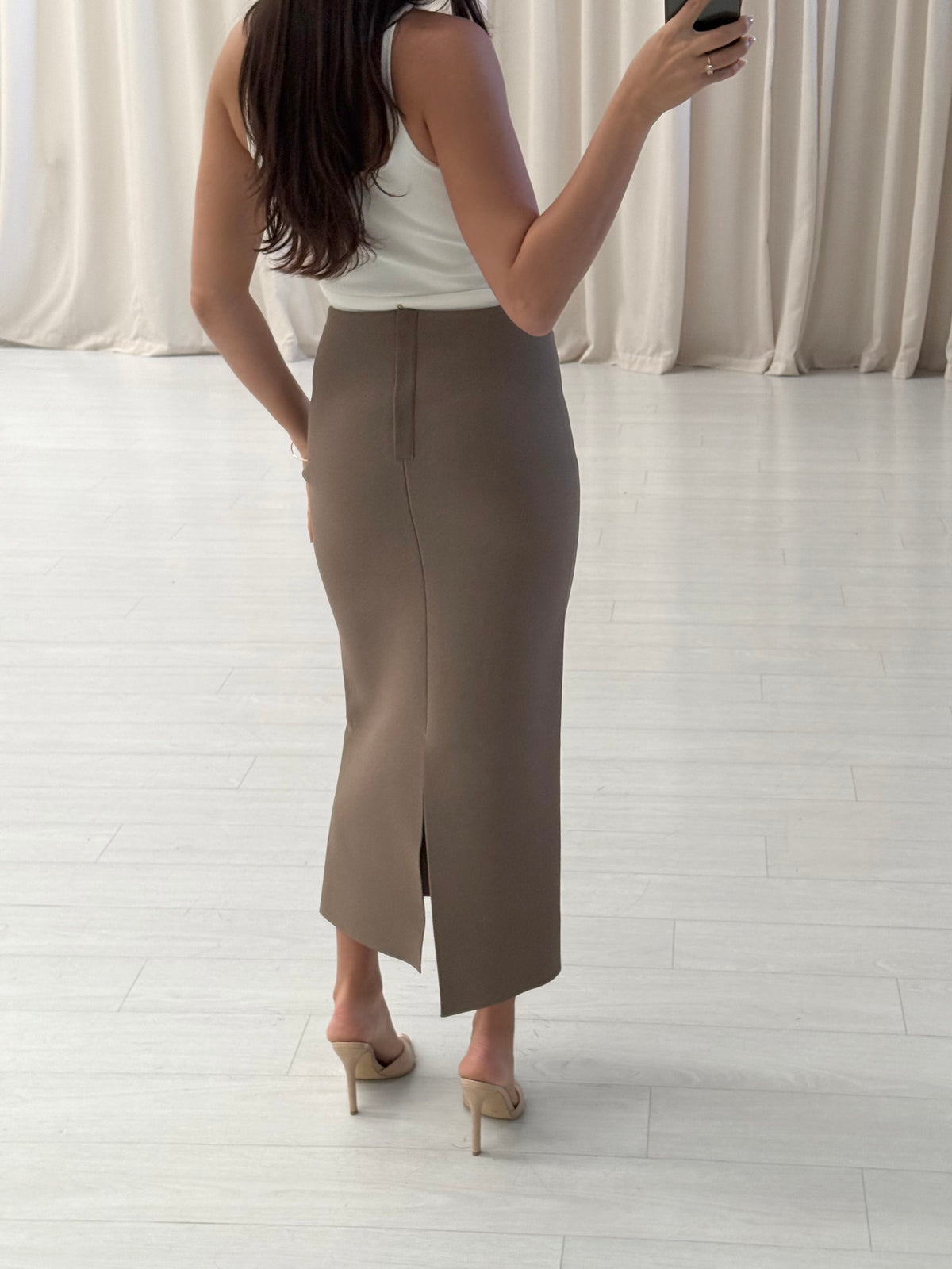Scanlan Theodore - Crepe Knit Pencil Skirt