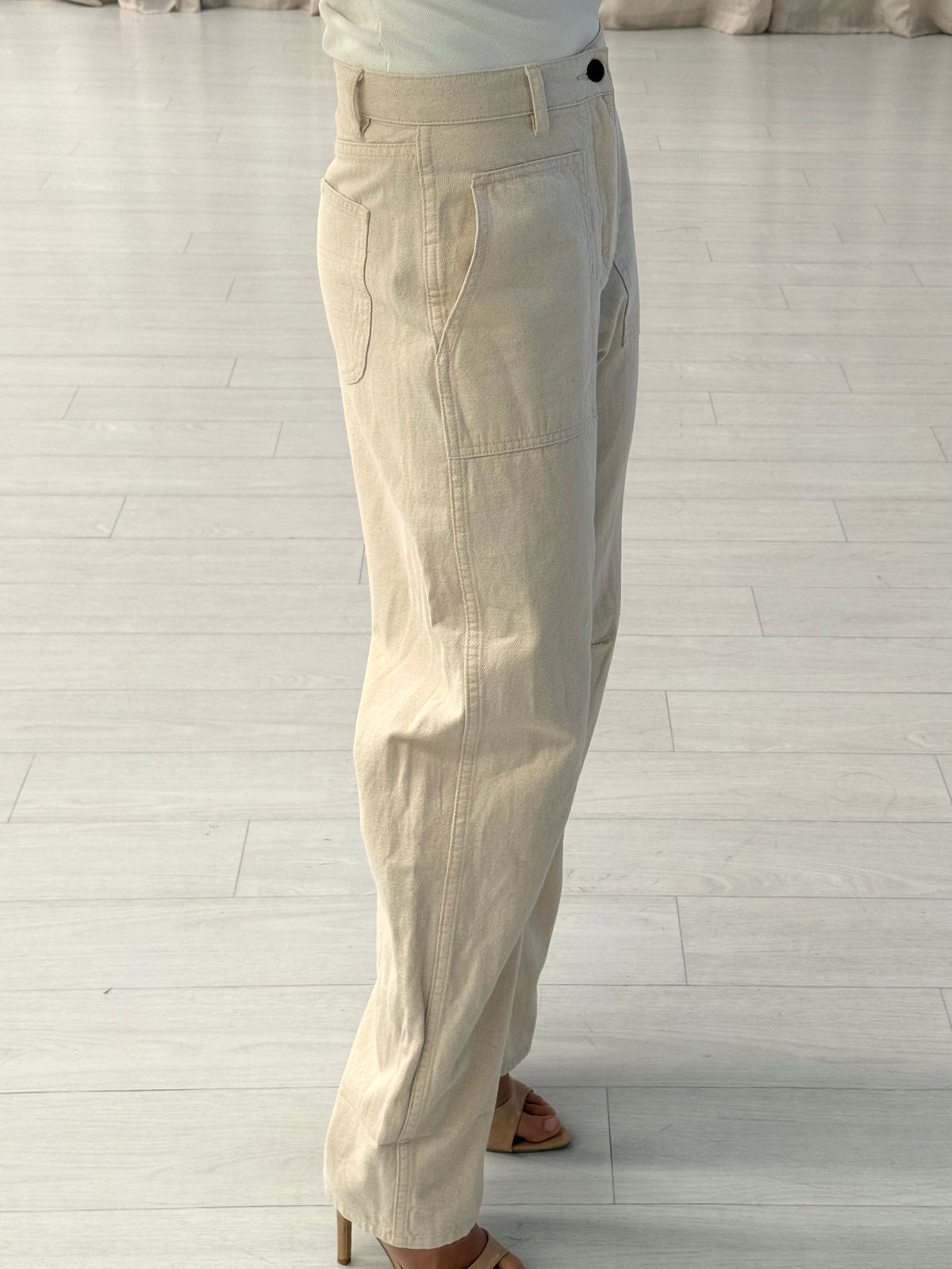 Flannel - Cotton Barrel Trousers