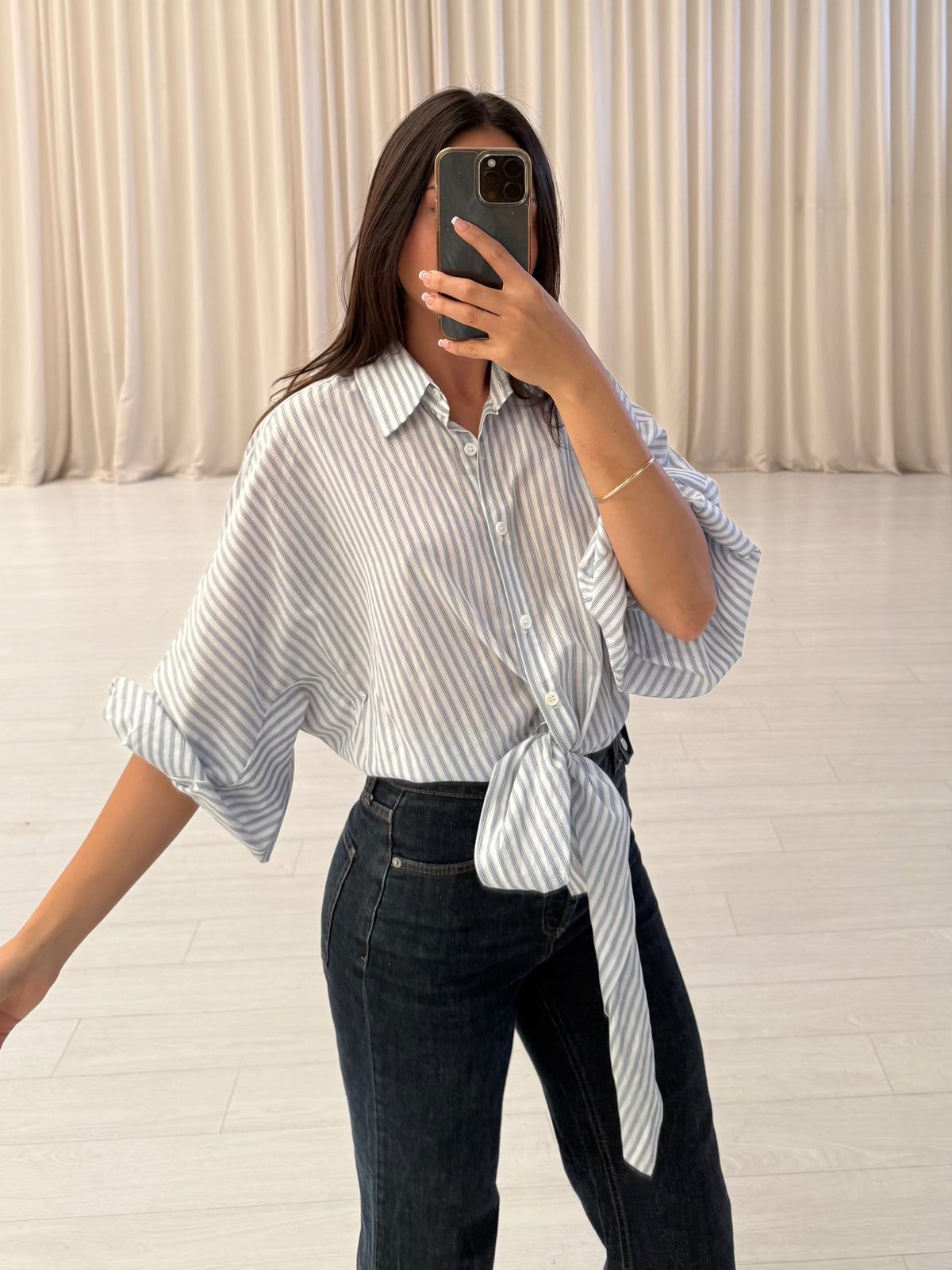 Scanlan Theodore - Stripped Cotton Tie Shirt