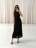 Pleated Knit Tank Top