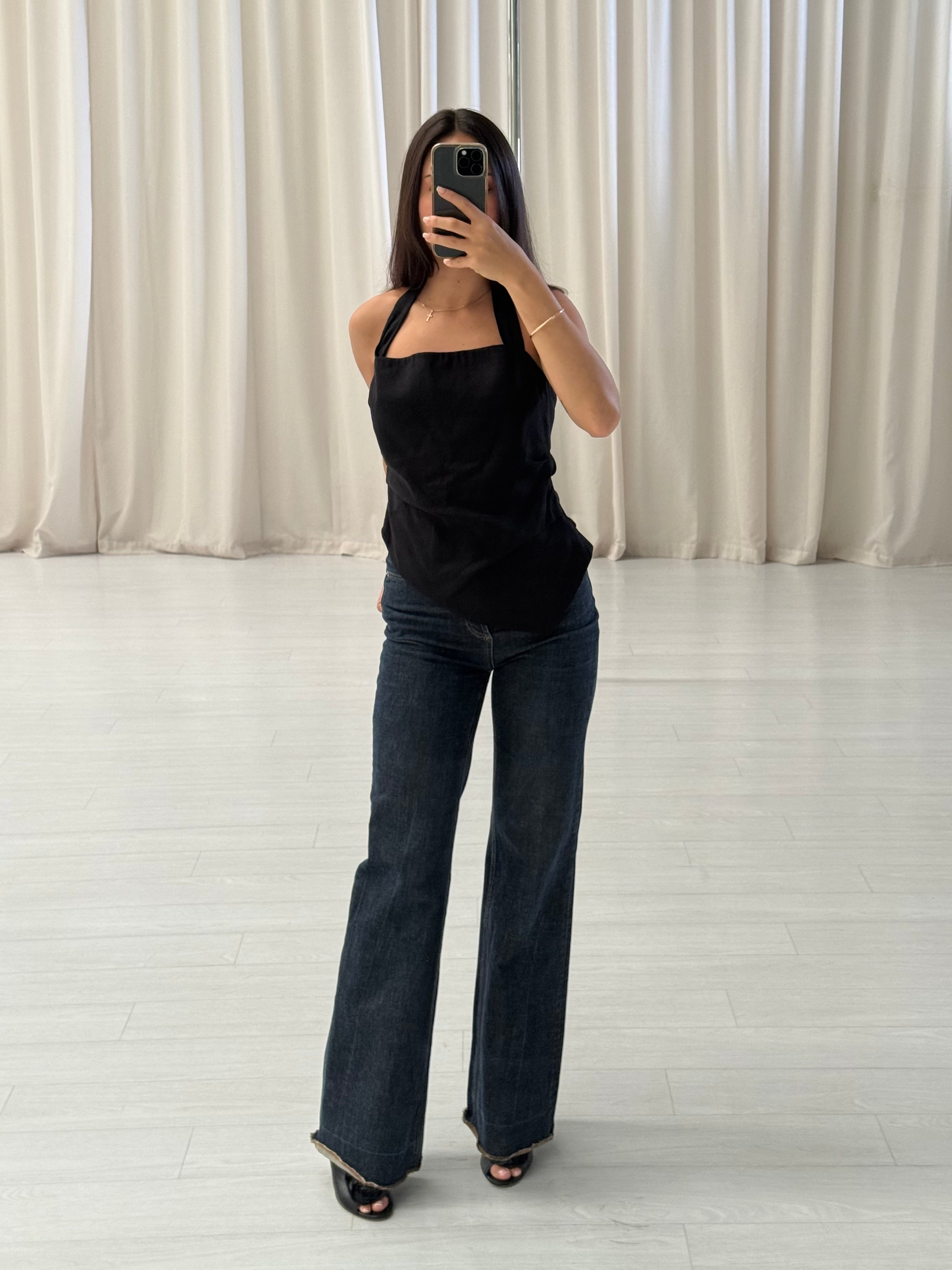Dorian Linen Blend Top