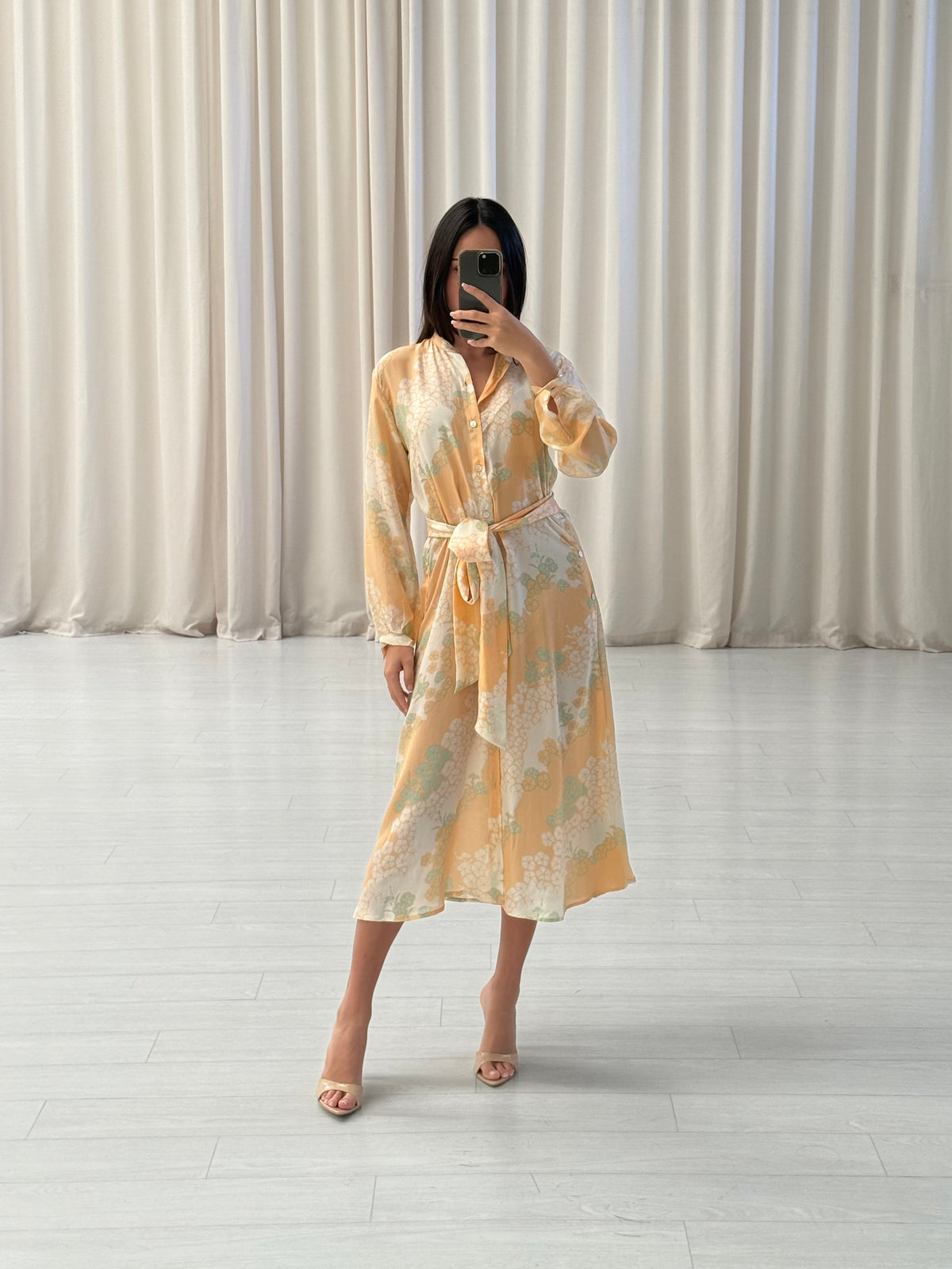 Flannel - Silk Button Dress