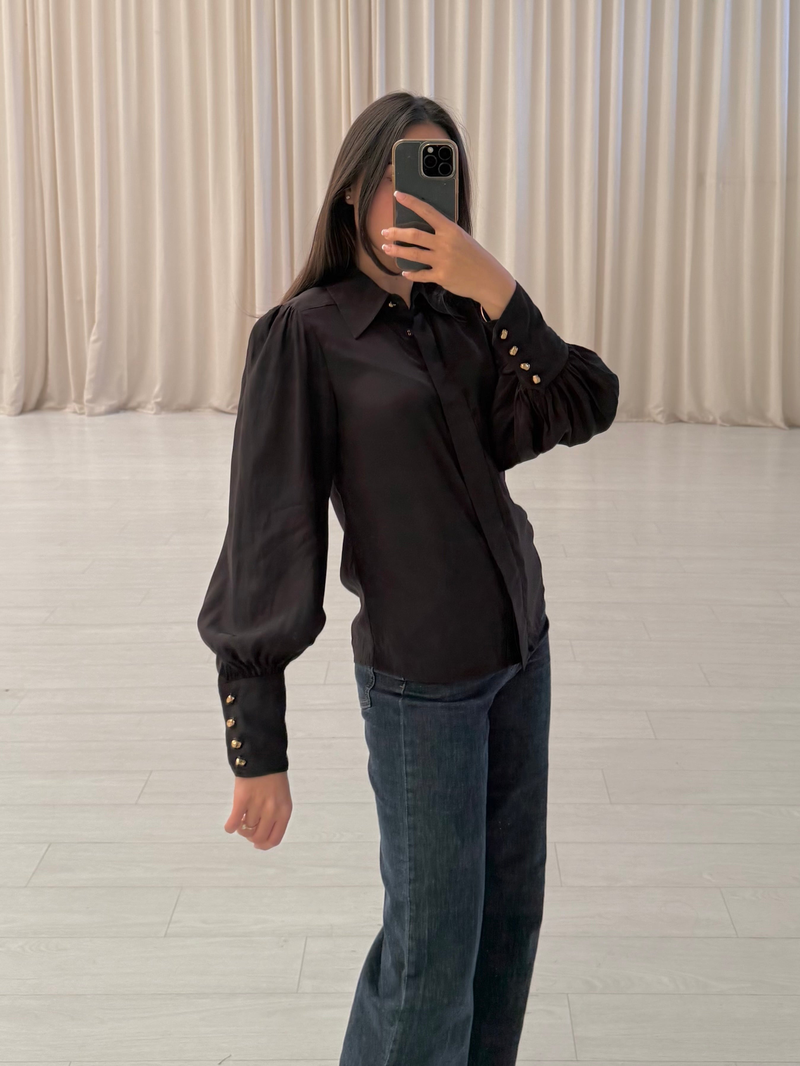 Gold Button Blouse