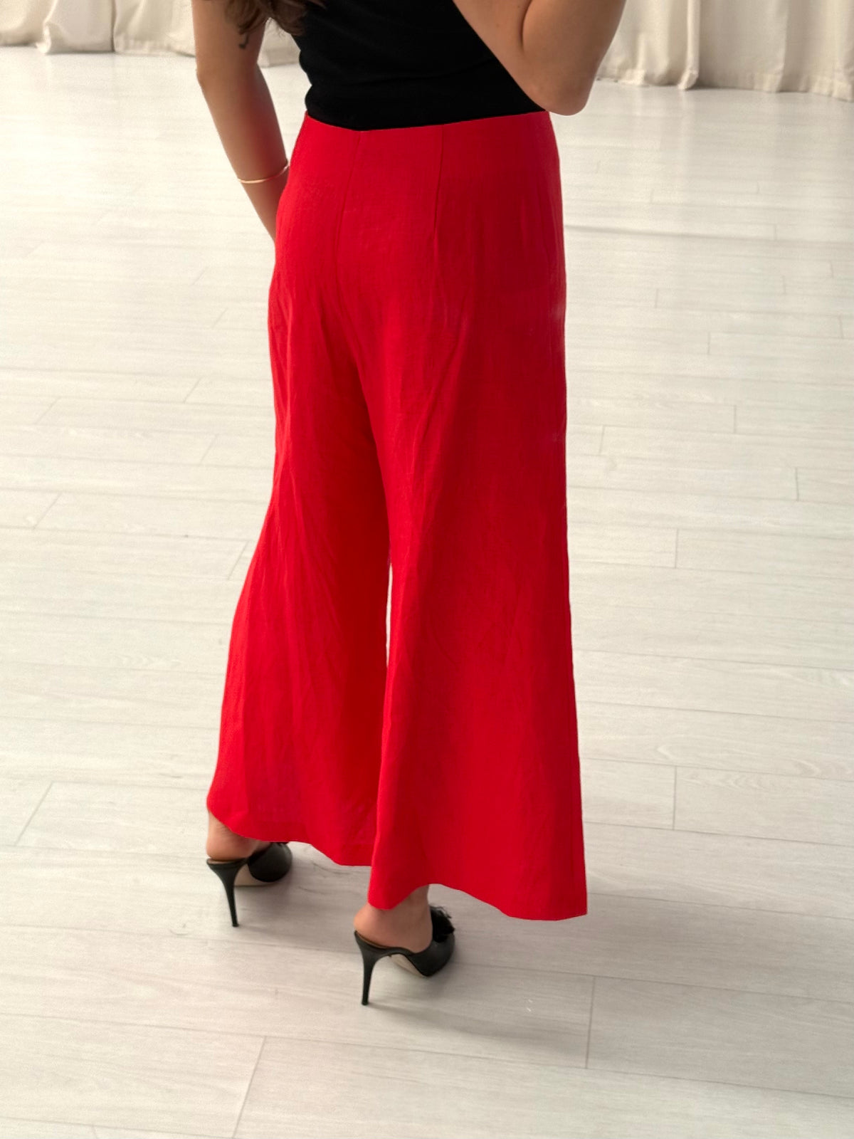 Linen Cropped Pant