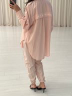 Belted Windbreaker Pants and Jacket Set