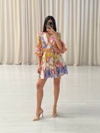 Pattie Wrap Mini Dress