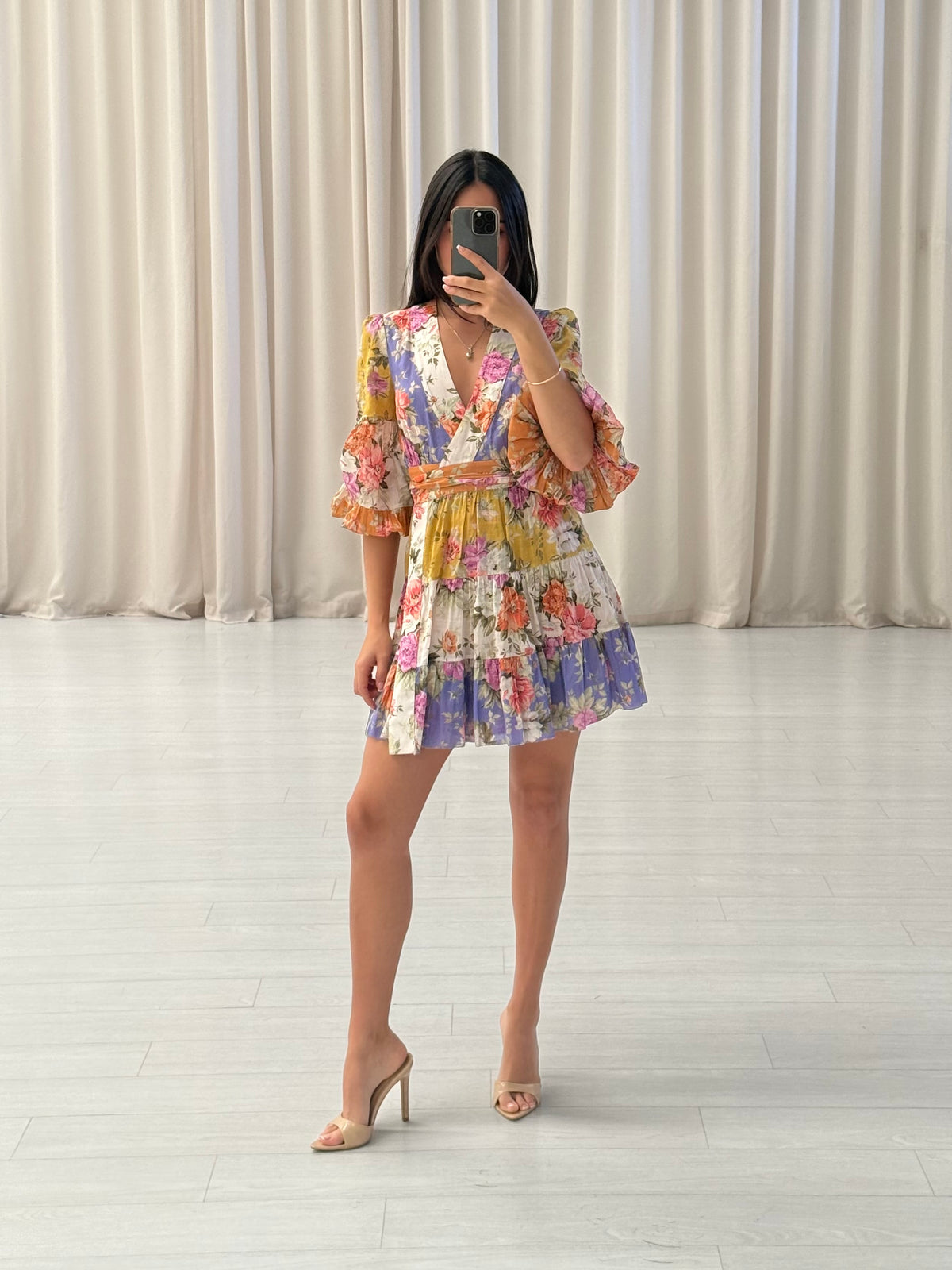 Pattie Wrap Mini Dress