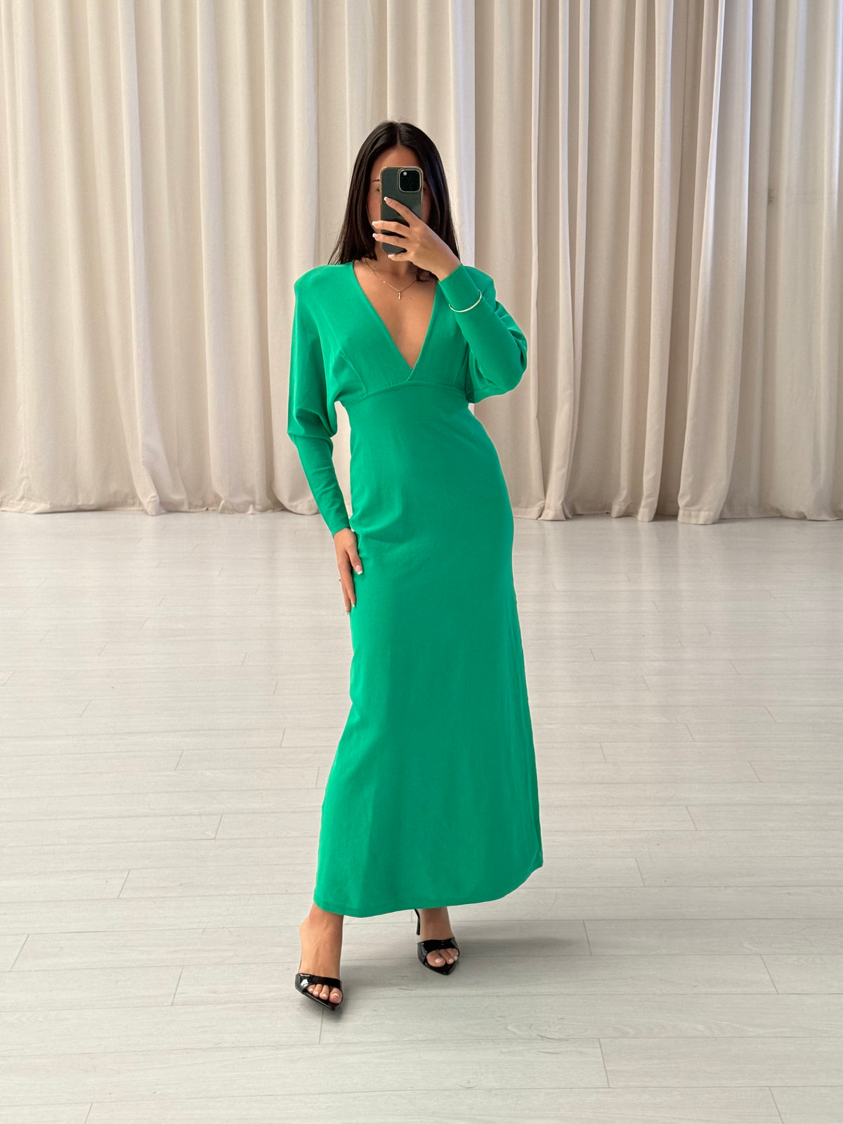 Scanlan Theodore - Crepe Knit Domain Slv Gown