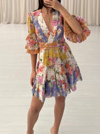 Pattie Wrap Mini Dress