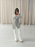 Scanlan Theodore - Crepe Knit Drape Front Jacket