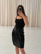 Silk Button Skirt