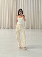Flannel - Cotton Barrel Trousers