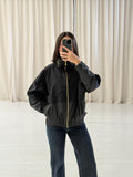 Black Logo Windbreaker Jacket