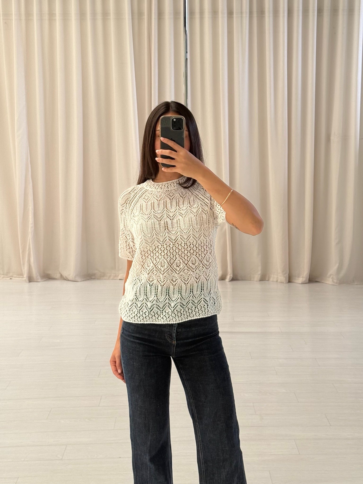 Acacia Lace Knit Tee