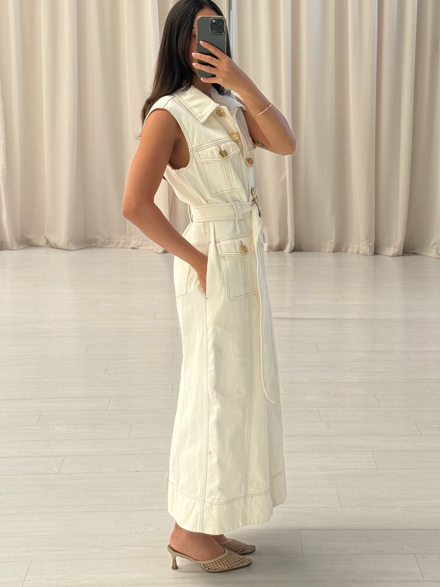 Ivy Denim Midi Dress