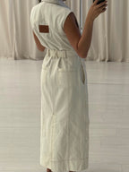 Ivy Denim Midi Dress