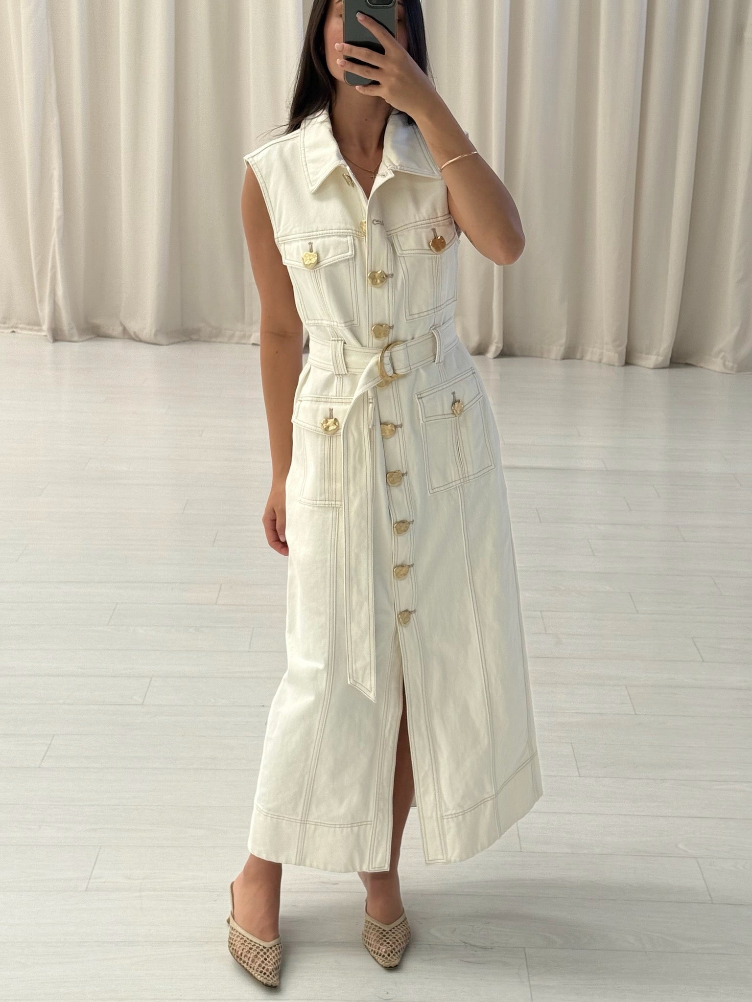 Ivy Denim Midi Dress